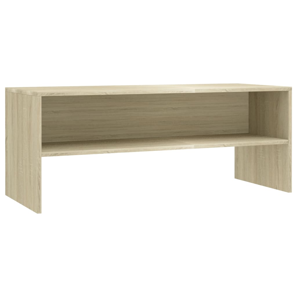 vidaXL Szafka pod TV, dąb sonoma, 100x40x40cm, materiał drewnopochodny