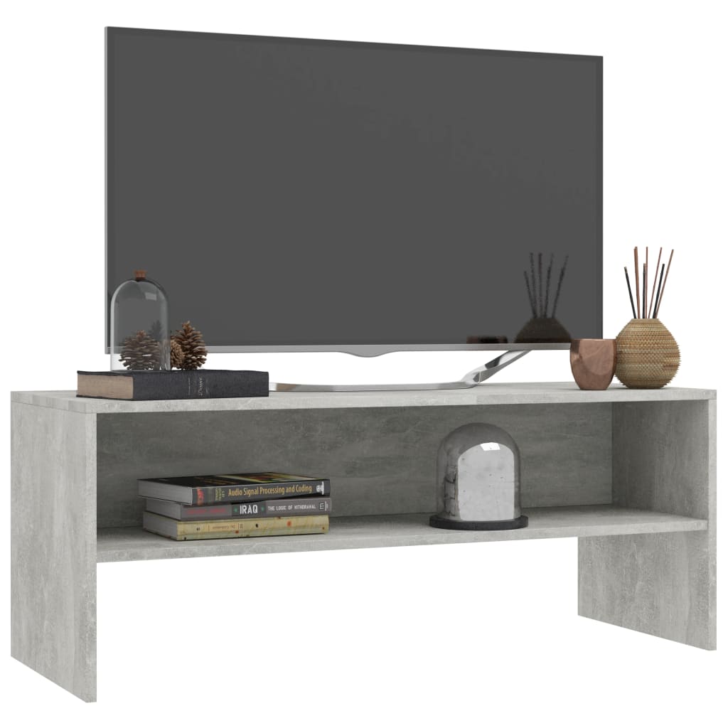 vidaXL Szafka pod TV, betonowy szary, 100x40x40 cm