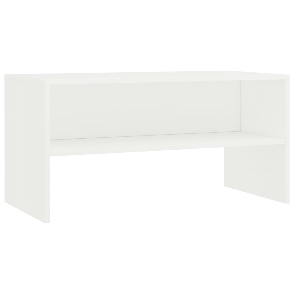 vidaXL Szafka pod TV, biała, 80x40x40 cm, materiał drewnopochodny
