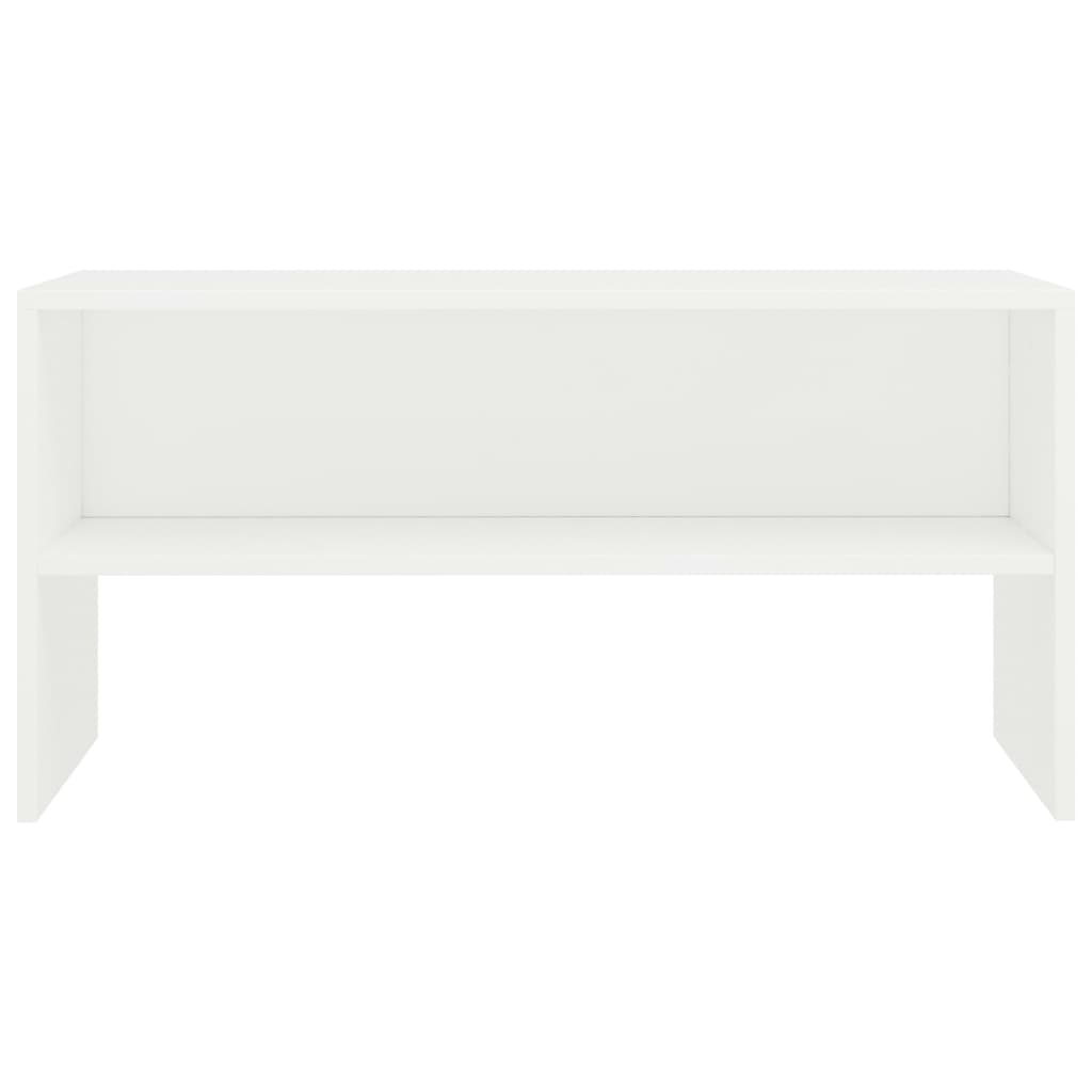 vidaXL Szafka pod TV, biała, 80x40x40 cm, materiał drewnopochodny