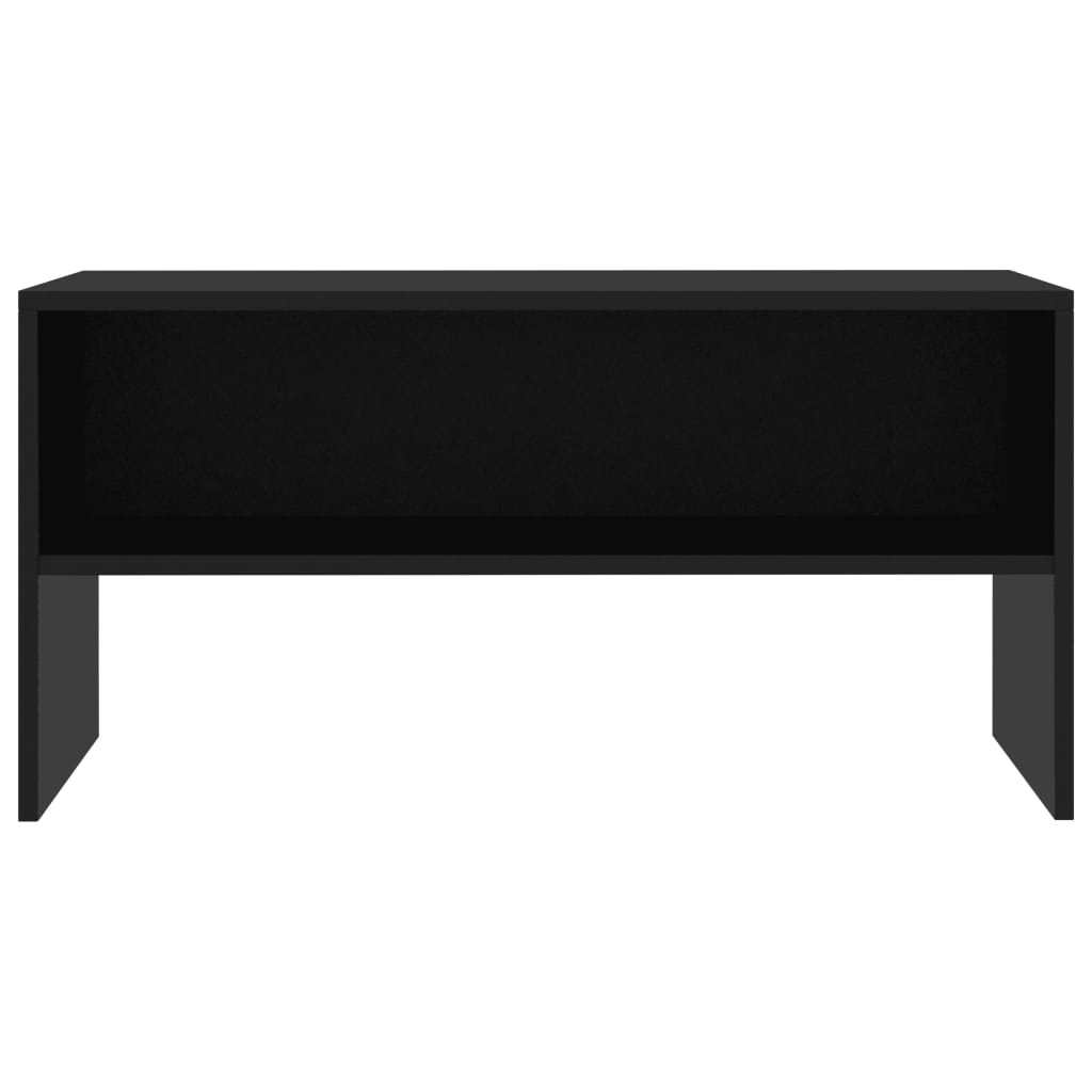 vidaXL Szafka pod TV, czarna, 80x40x40 cm, materiał drewnopochodny