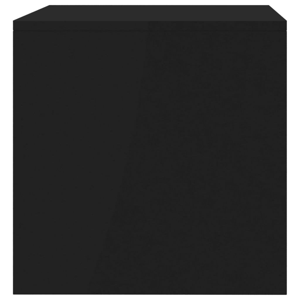 vidaXL Szafka pod TV, czarna, 80x40x40 cm, materiał drewnopochodny
