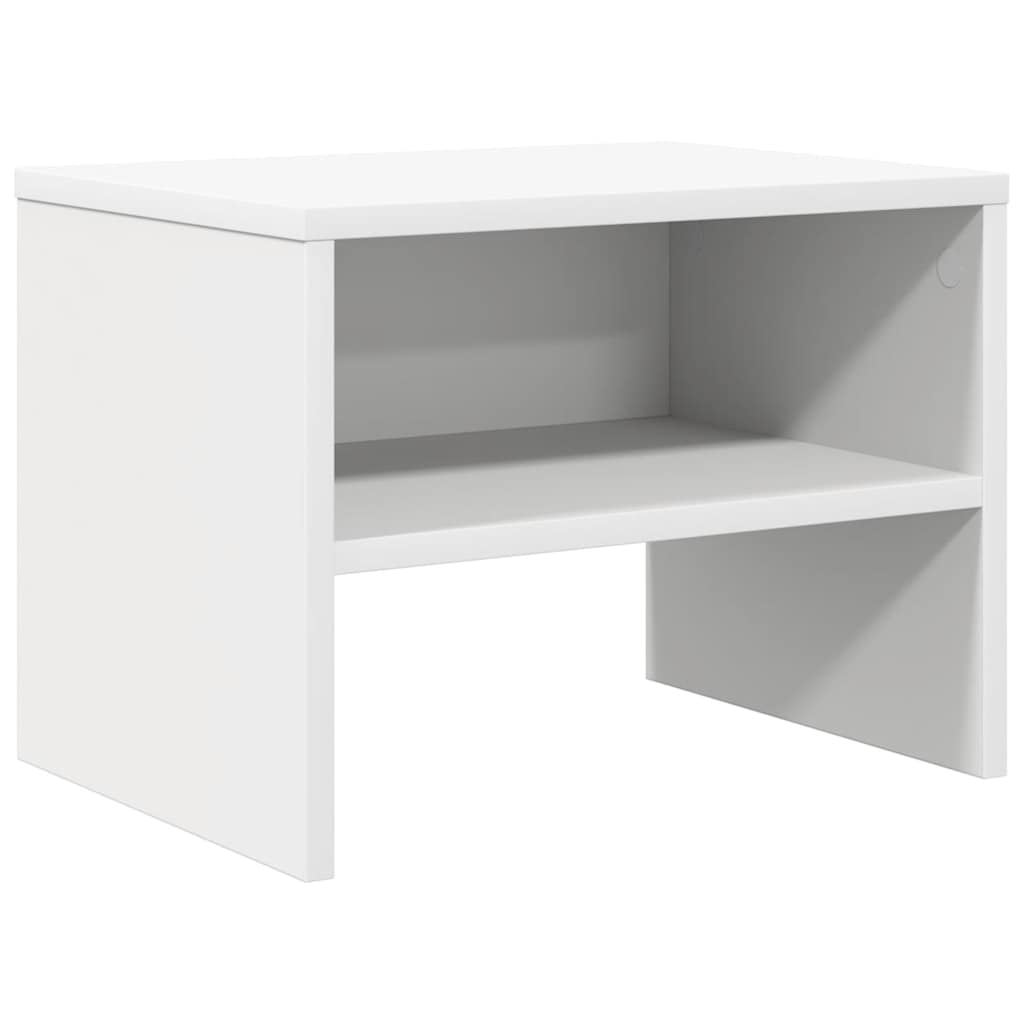 vidaXL Szafka nocna, biała, 40x30x30 cm, materiał drewnopochodny