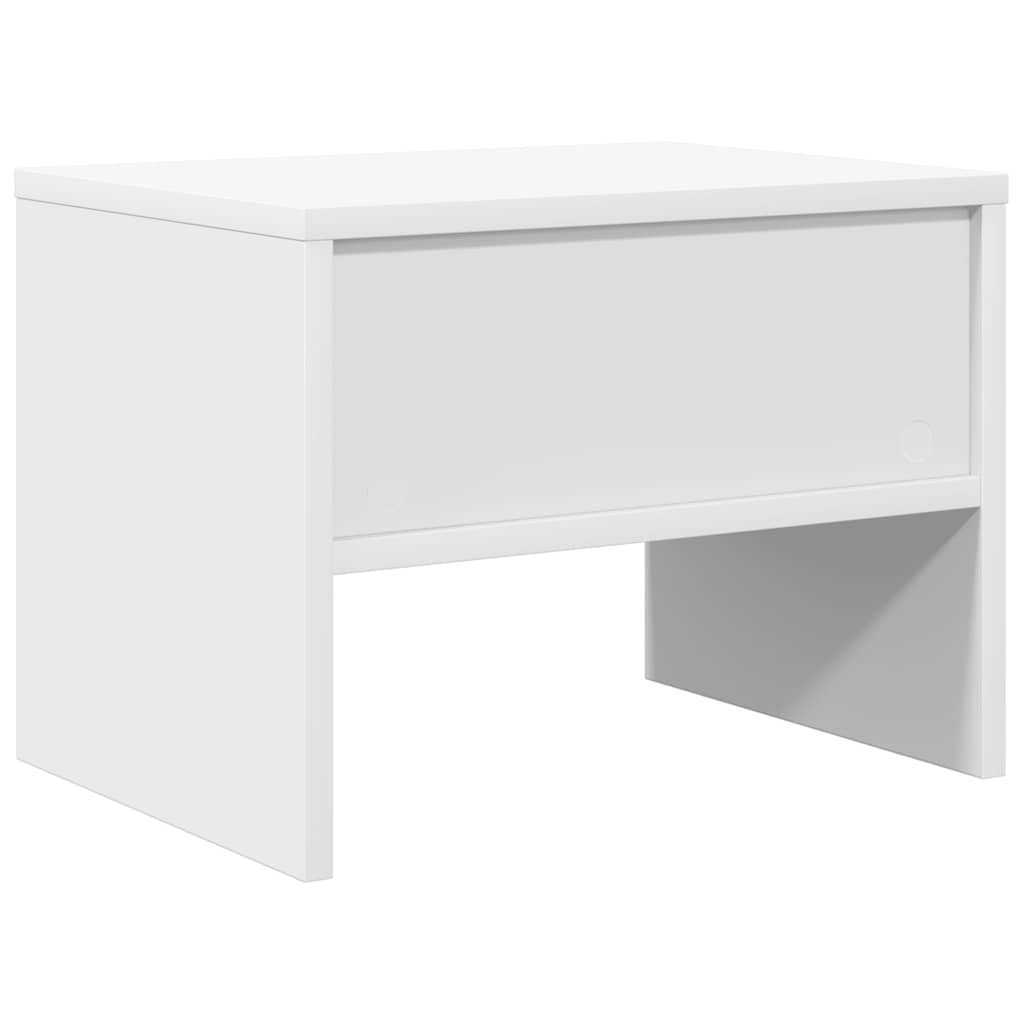vidaXL Szafka nocna, biała, 40x30x30 cm, materiał drewnopochodny