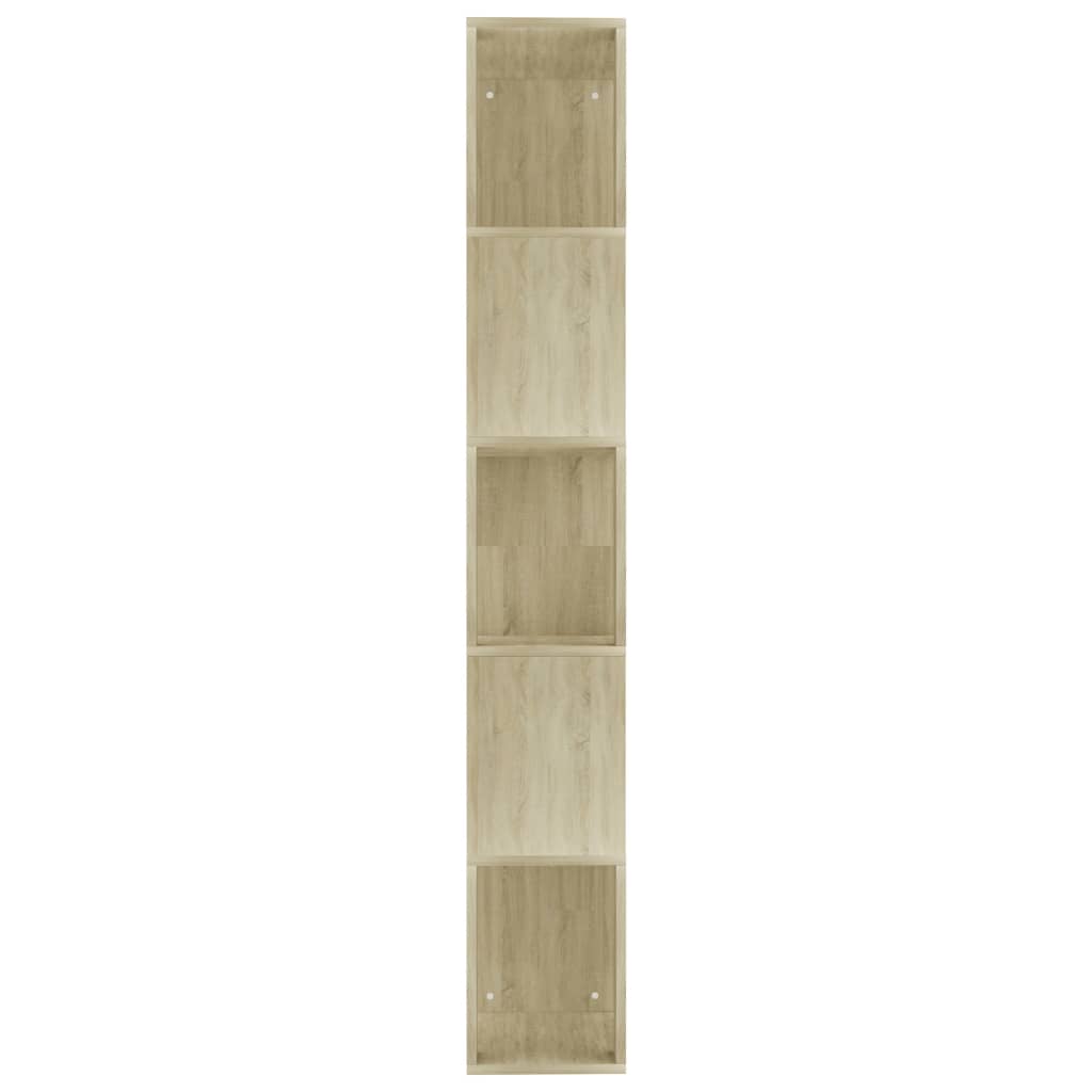 vidaXL Regał/półka, dąb sonoma, 45x24x159 cm, materiał drewnopochodny