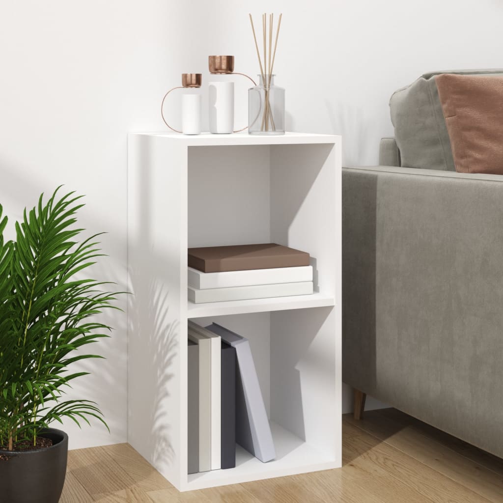 vidaXL Szafka na winyle, biała, 71x34x36 cm, materiał drewnopochodny