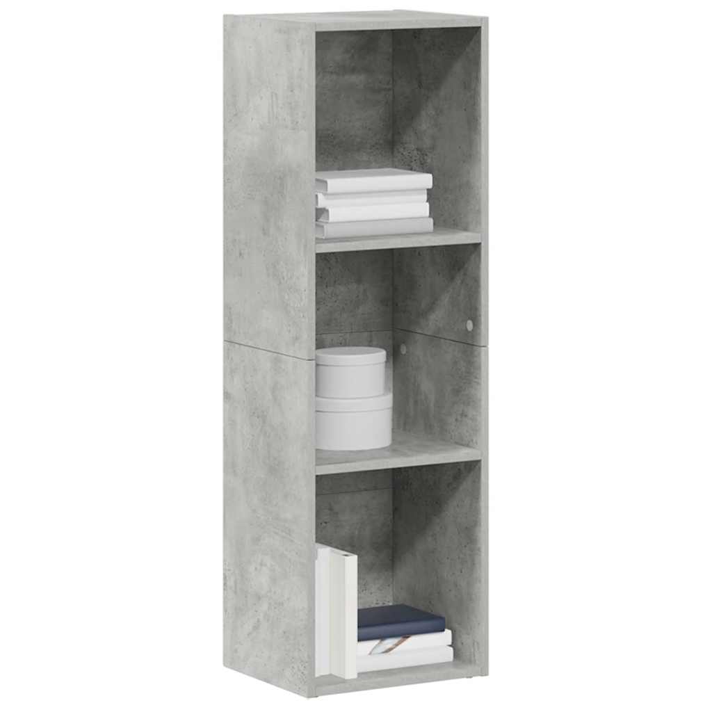 vidaXL Regał, betonowy szary, 36x30x114 cm, materiał drewnopochodny