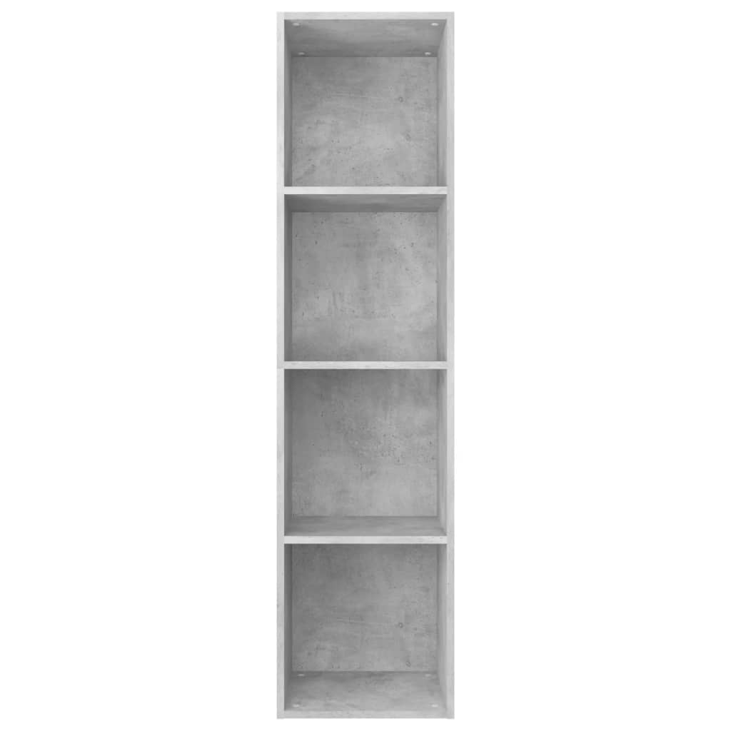 vidaXL Regał, betonowy szary, 36x30x143 cm, materiał drewnopochodny