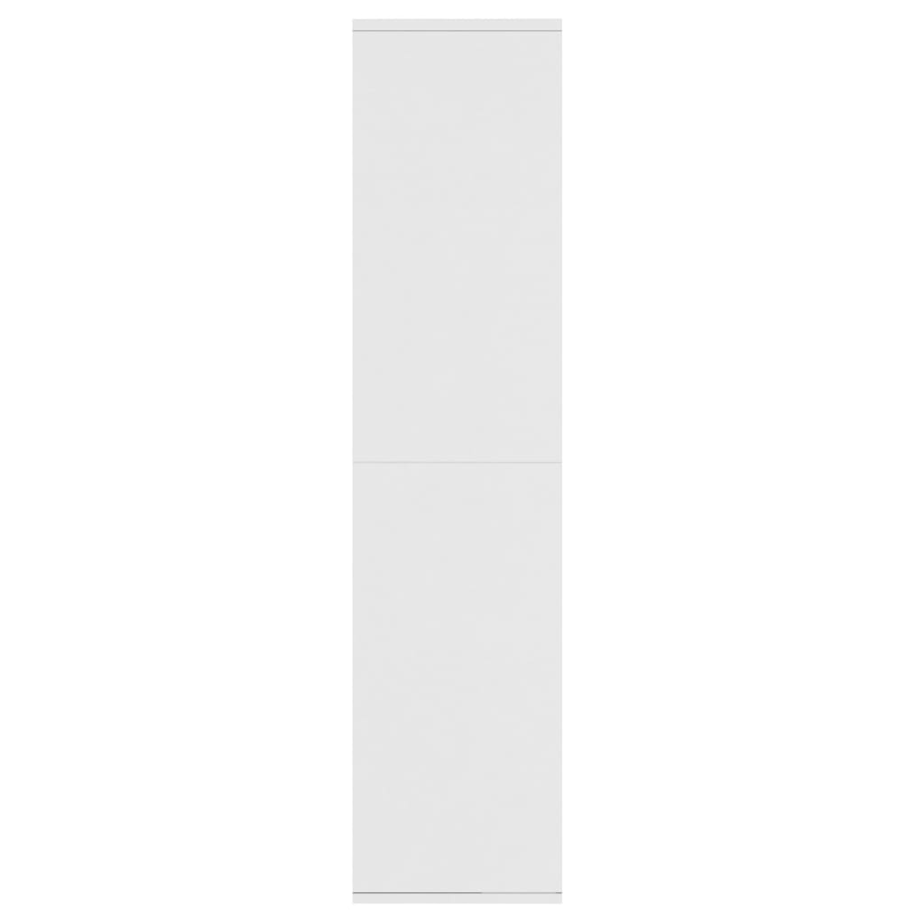 vidaXL Regał na książki, biały, 66x30x130 cm, materiał drewnopochodny