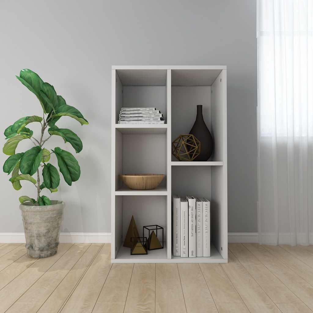 vidaXL Regał na książki/szafka, biały, 50x25x80 cm