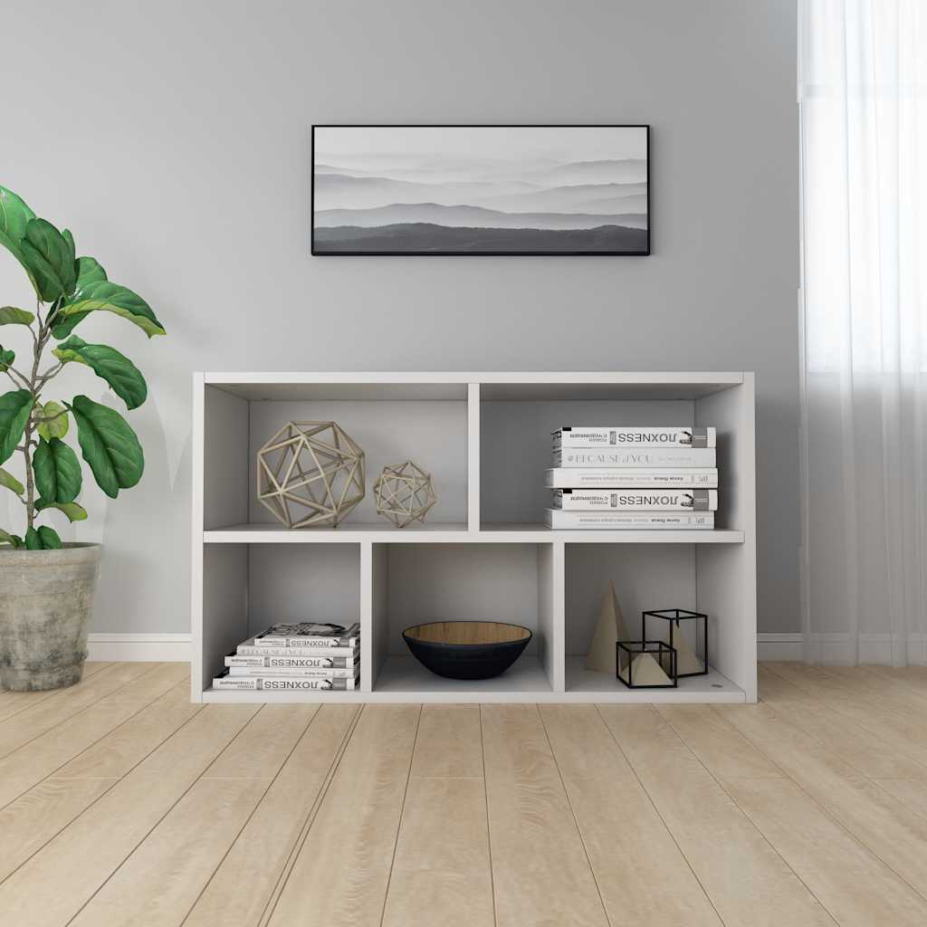 vidaXL Regał na książki/szafka, biały, 50x25x80 cm
