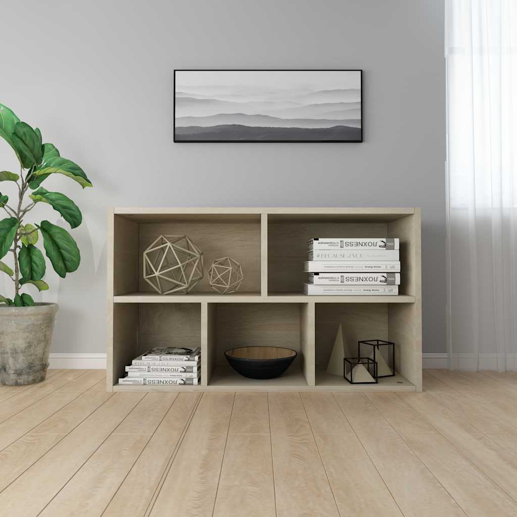vidaXL Regał na książki/szafka, dąb sonoma, 50x25x80 cm