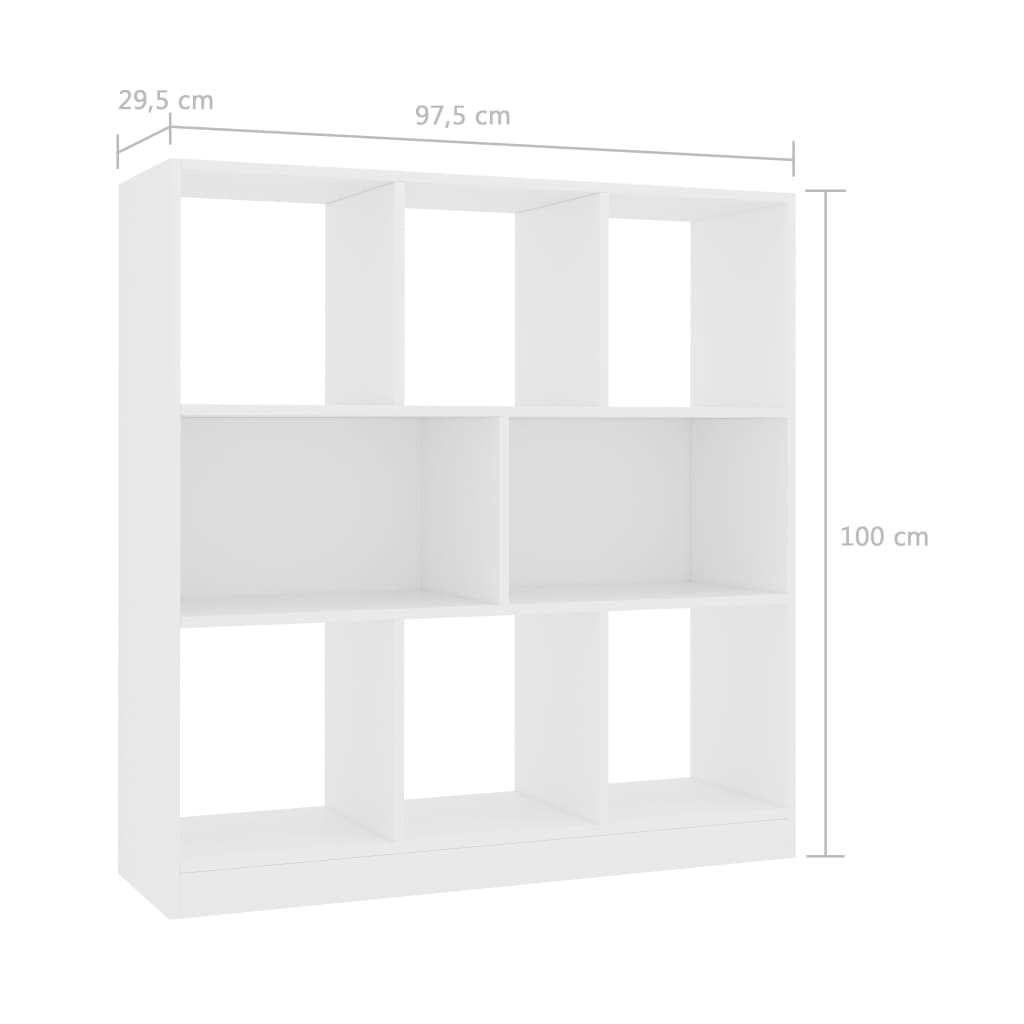vidaXL Regał na książki, 97,5x29,5x100 cm, materiał drewnopochodny