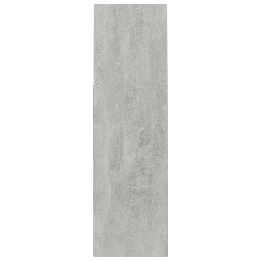 vidaXL Regał na książki, betonowy szary, 97,5x29,5x100 cm