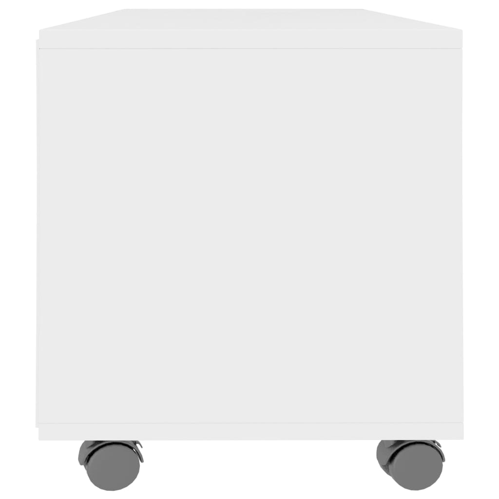 vidaXL Szafka pod TV, biała, 90x35x35 cm, materiał drewnopochodny