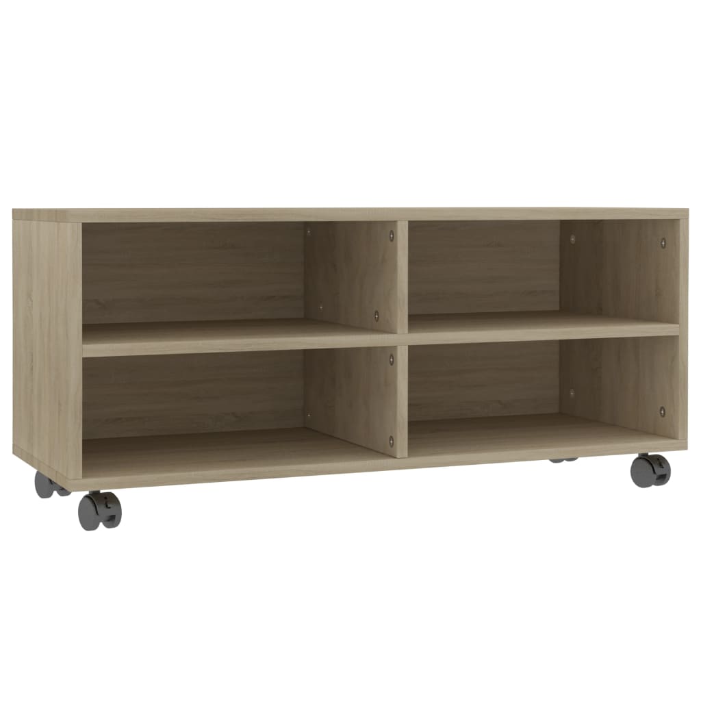 vidaXL Szafka pod TV, dąb sonoma, 90x35x35 cm, materiał drewnopochodny