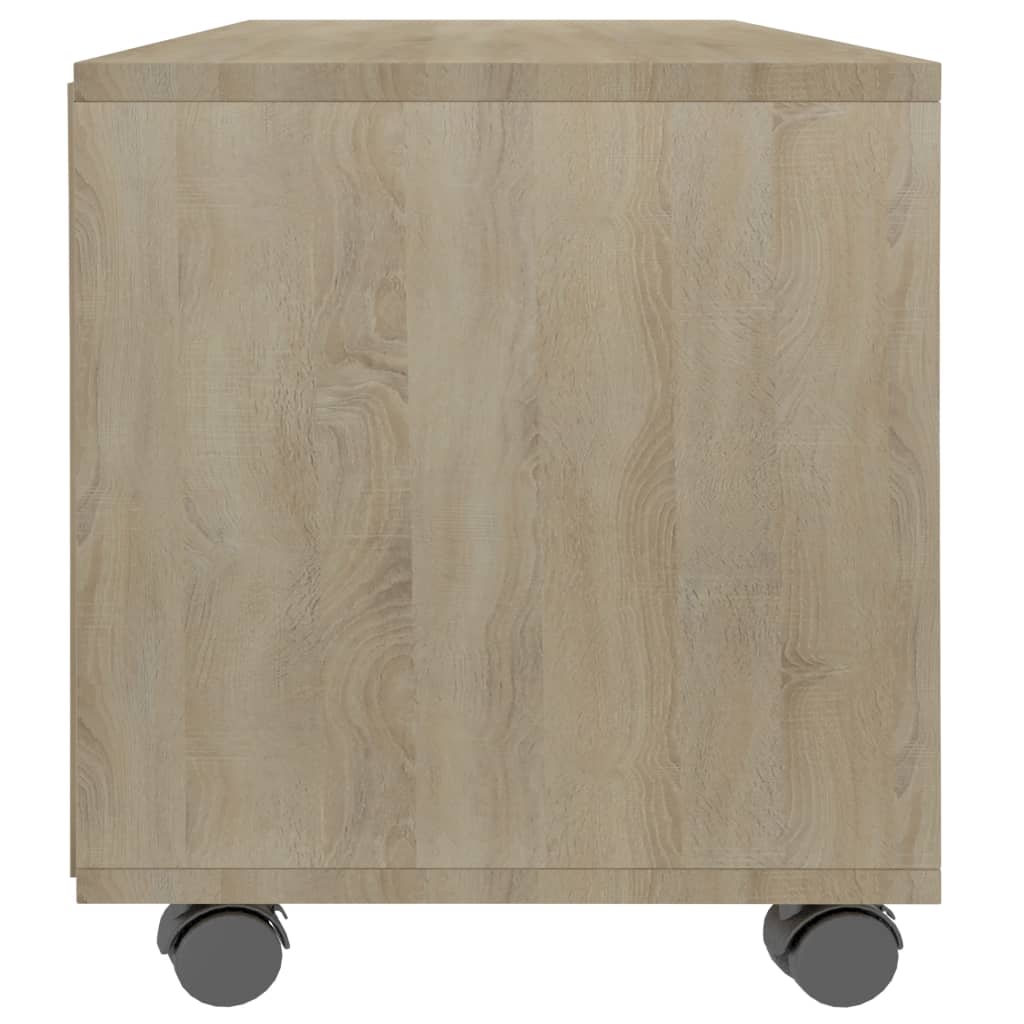 vidaXL Szafka pod TV, dąb sonoma, 90x35x35 cm, materiał drewnopochodny