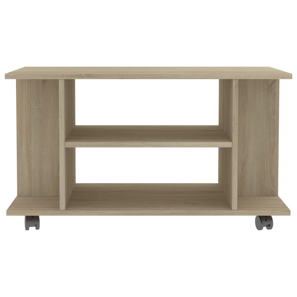 vidaXL Szafka pod TV, dąb sonoma, 80x40x45 cm, materiał drewnopochodny
