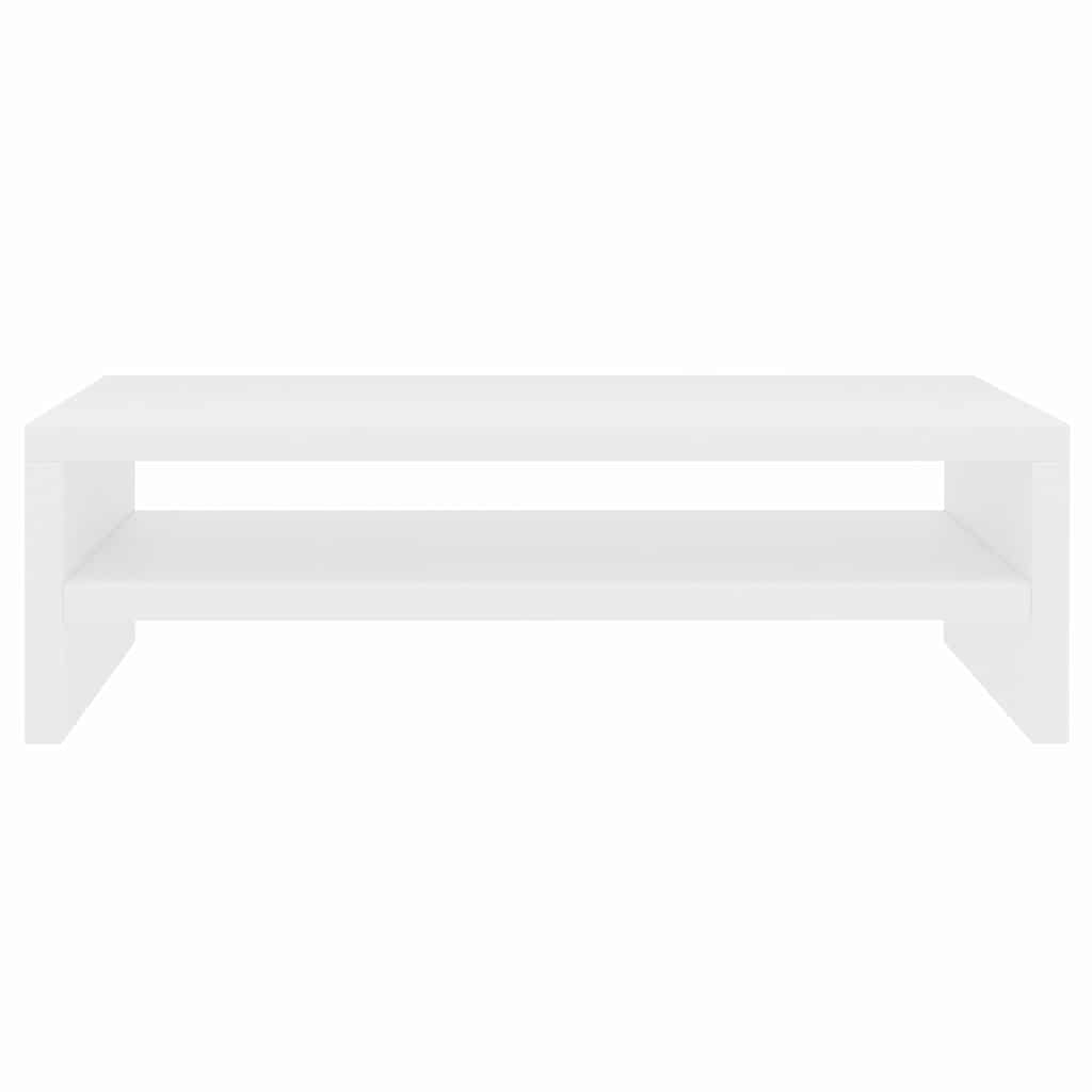 vidaXL Podstawka na monitor, biała, 42x24x13 cm materiał drewnopochodny
