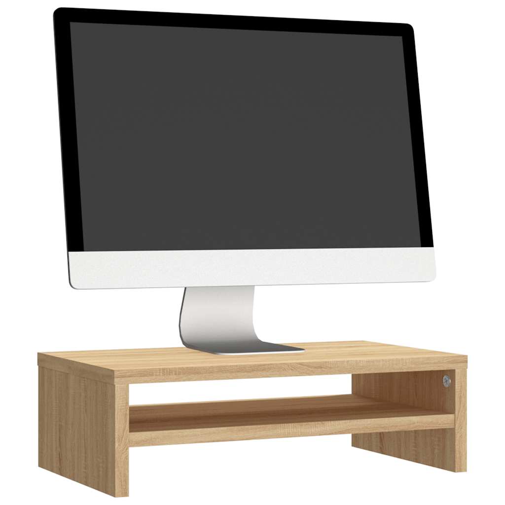 vidaXL Podstawka pod monitor, dąb sonom, 42x24x13 cm