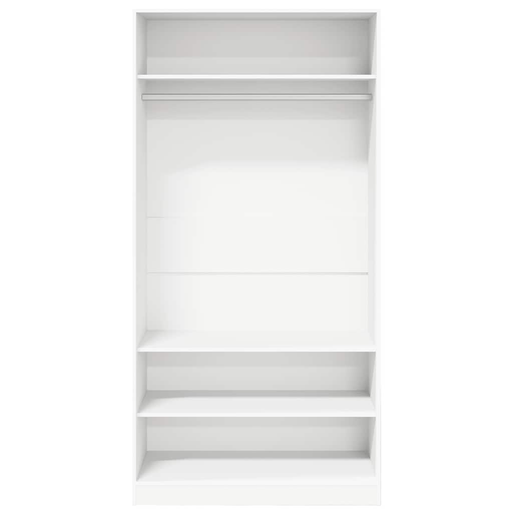 vidaXL Szafa, biała, 100x50x200 cm, materiał drewnopochodny