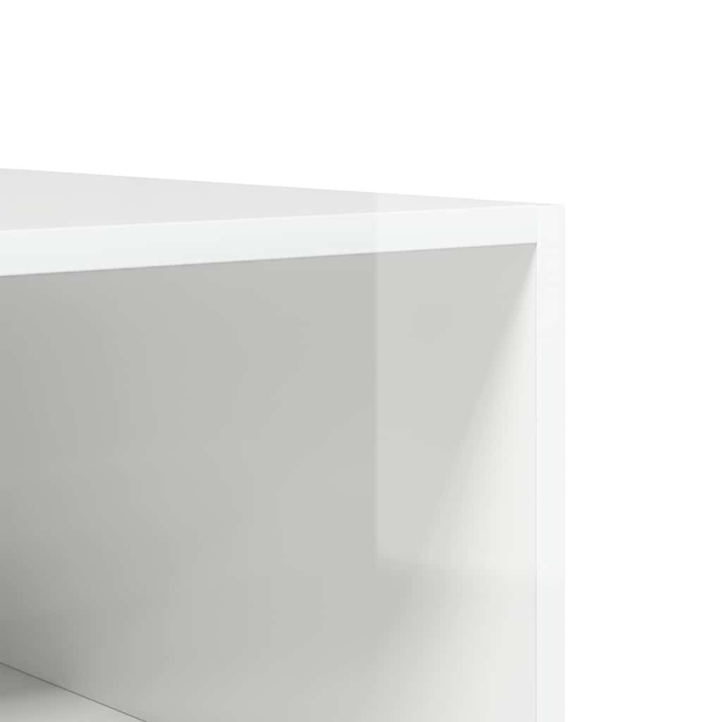 vidaXL Szafa, wysoki połysk, biała, 100x50x200 cm