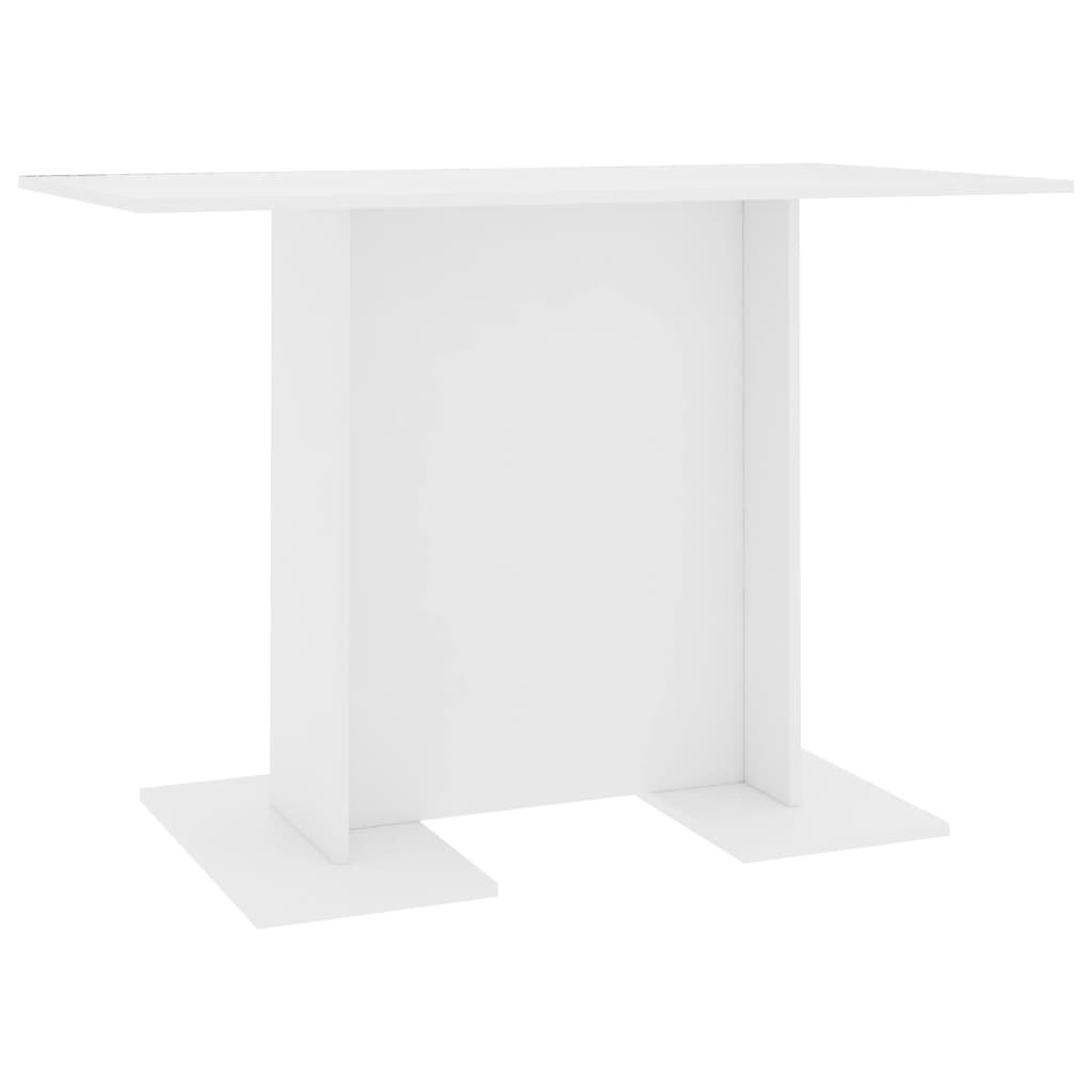 vidaXL Stół jadalniany, biały, 110x60x75 cm, materiał drewnopochodny