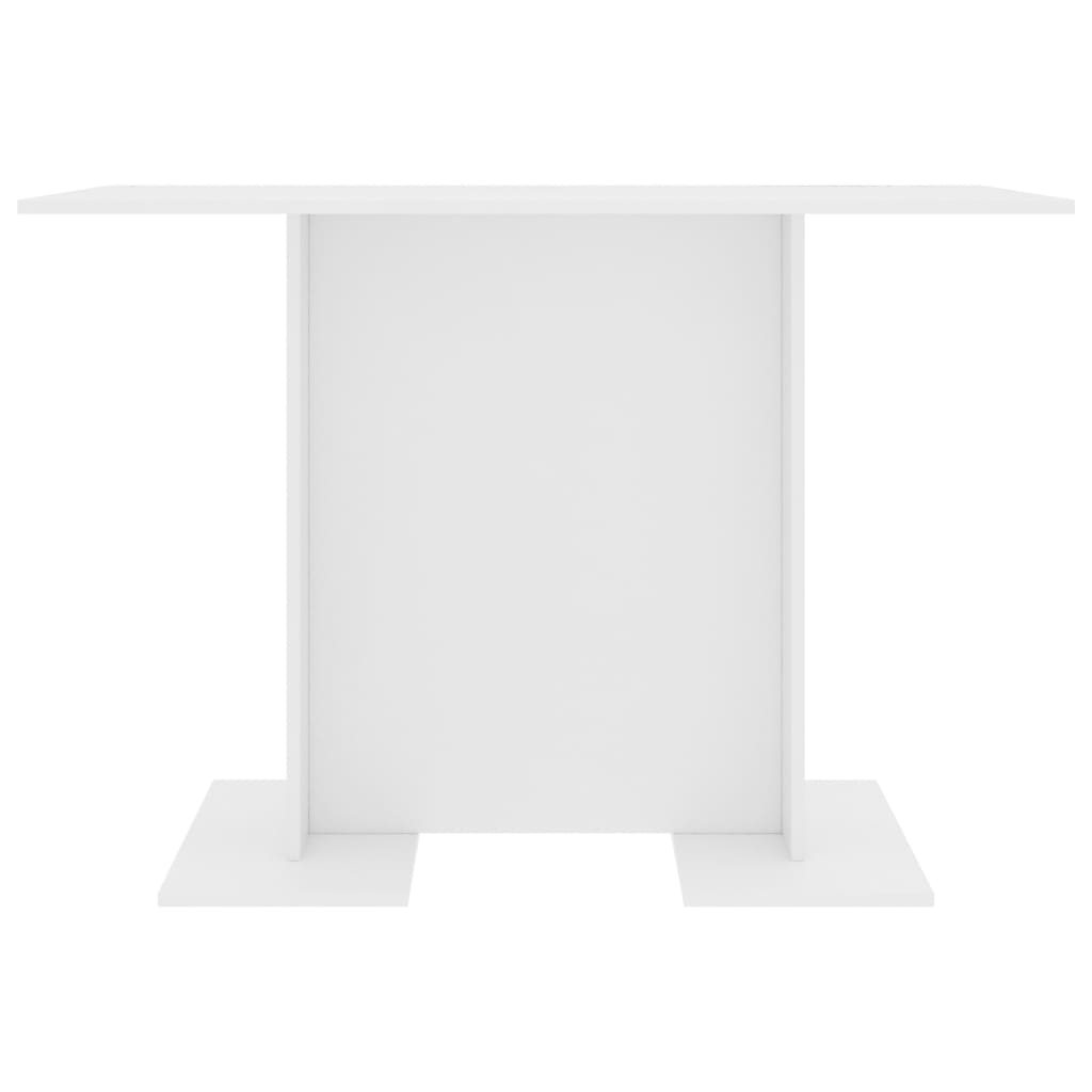 vidaXL Stół jadalniany, biały, 110x60x75 cm, materiał drewnopochodny