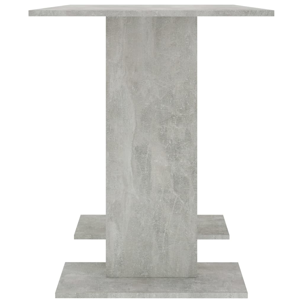 vidaXL Stół jadalniany, szarość betonu, 110x60x75 cm