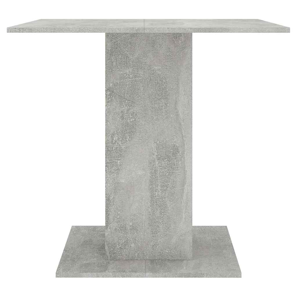 vidaXL Stół jadalniany, betonowy szary, 80x80x75 cm