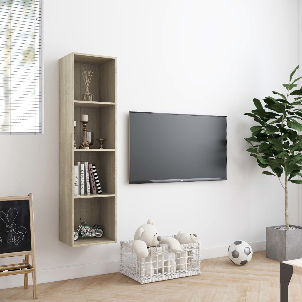 vidaXL Regał na książki/szafka TV, kolor dąb sonoma, 143x30x36 cm
