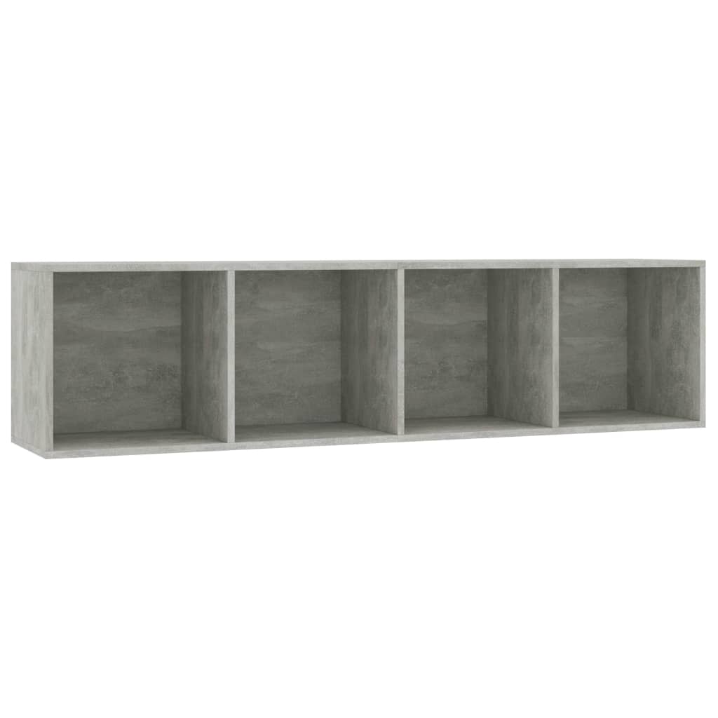 vidaXL Regał na książki/szafka TV, betonowy szary, 143x30x36 cm
