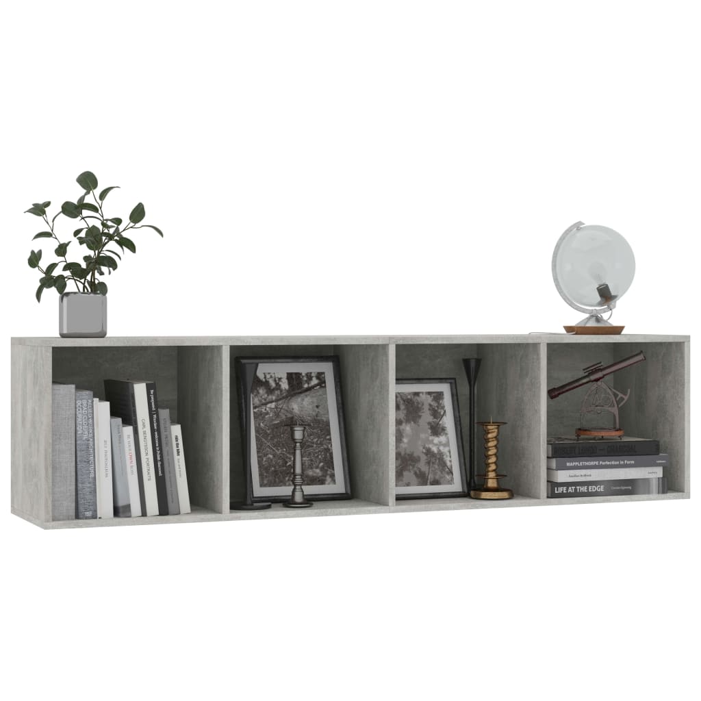 vidaXL Regał na książki/szafka TV, betonowy szary, 143x30x36 cm