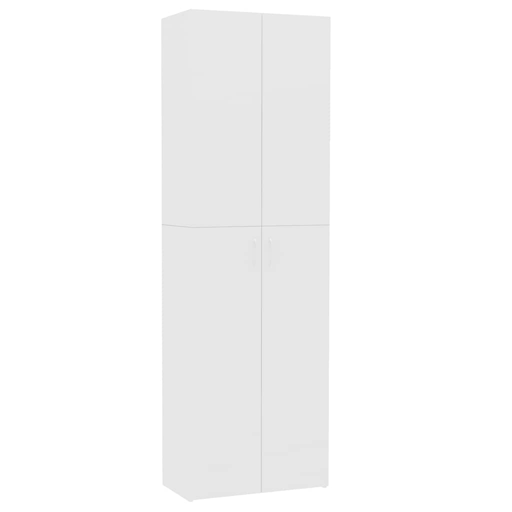 vidaXL Szafa biurowa, biała, 60x32x190 cm, materiał drewnopochodny