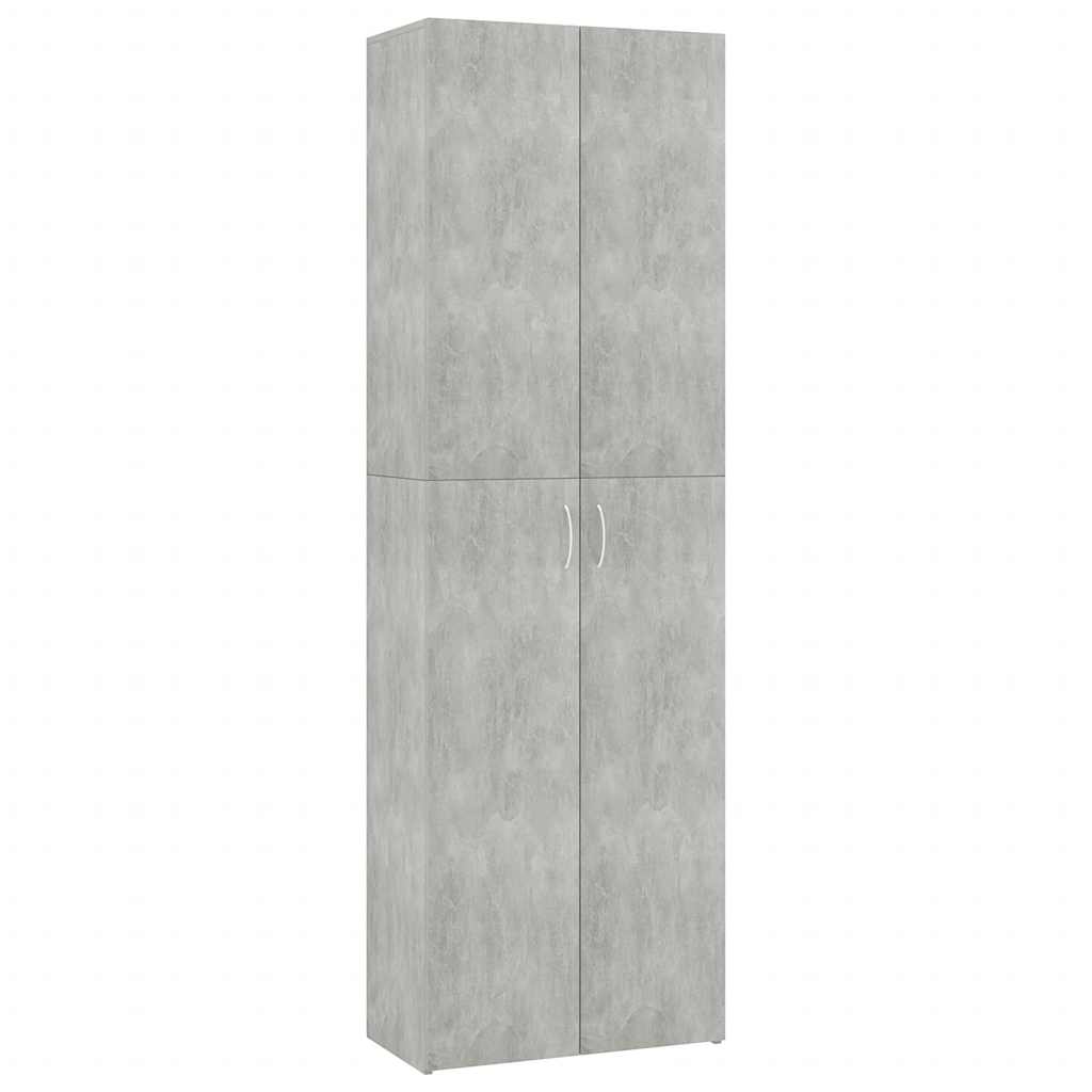 vidaXL Szafa biurowa, betonowy szary, 60x32x190 cm