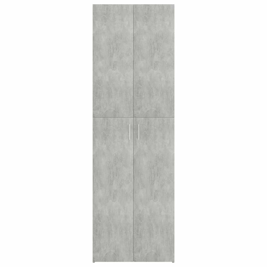 vidaXL Szafa biurowa, betonowy szary, 60x32x190 cm