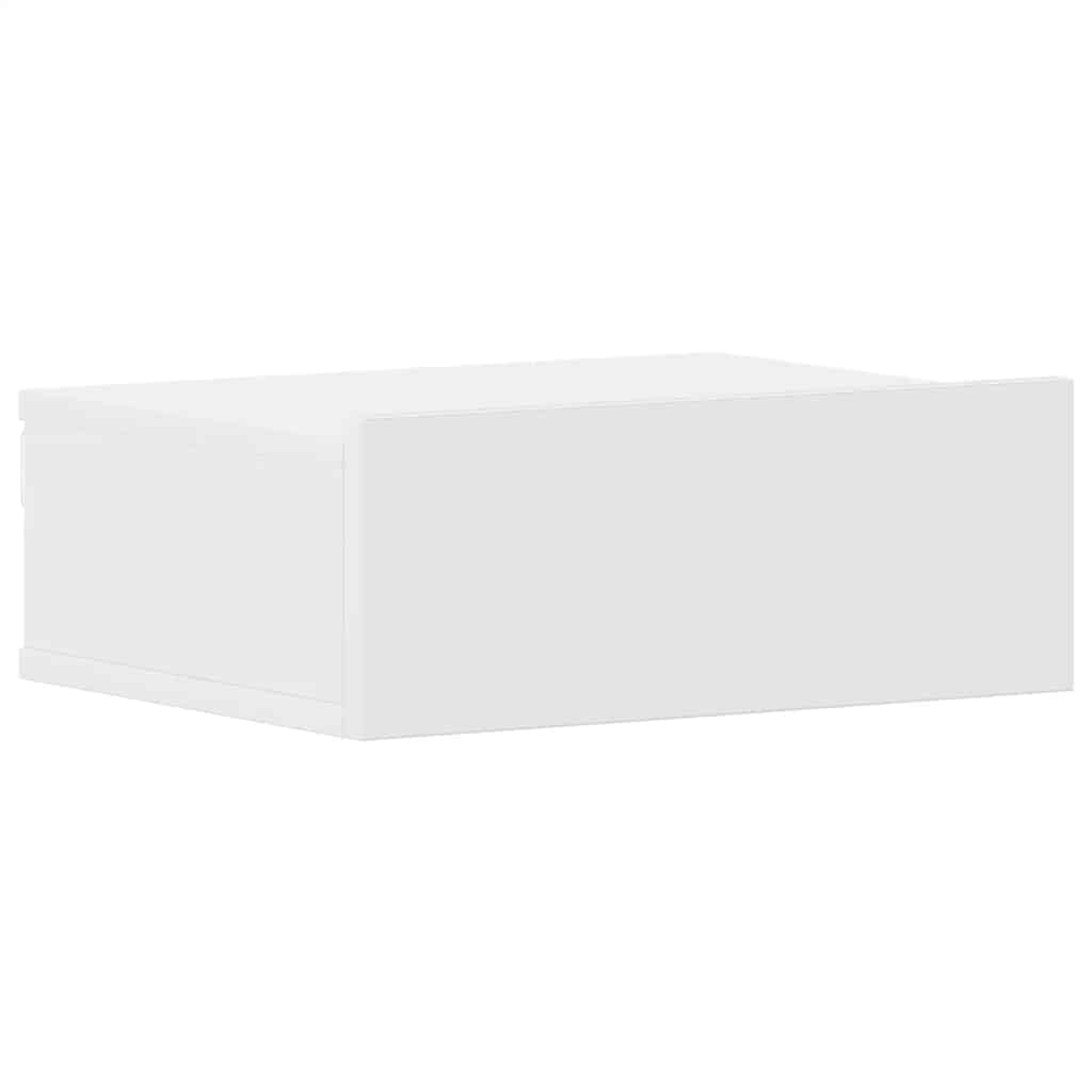 vidaXL Wisząca szafka nocna, biała 40x30x15 cm materiał drewnopochodny