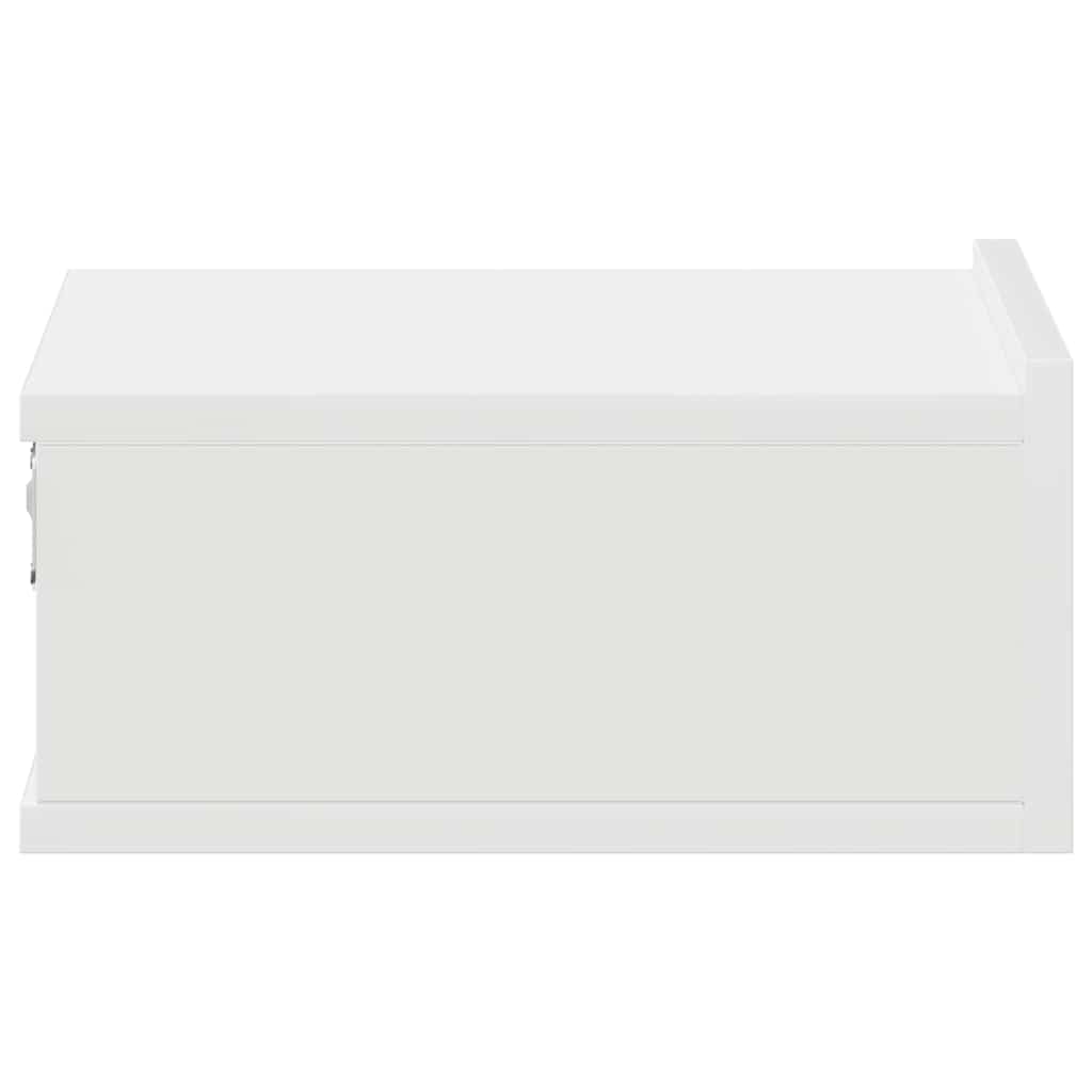 vidaXL Wisząca szafka nocna, biała 40x30x15 cm materiał drewnopochodny