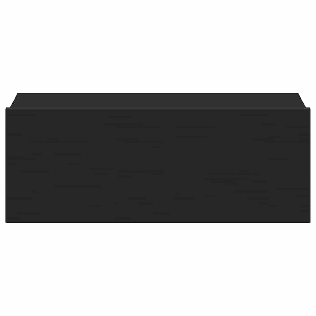 vidaXL Wisząca szafka nocna, czarna 40x30x15cm materiał drewnopochodny