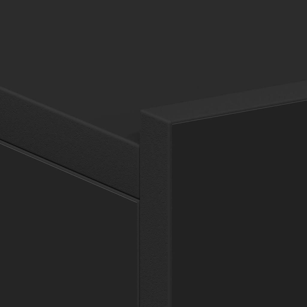 vidaXL Wisząca szafka nocna, czarna 40x30x15cm materiał drewnopochodny