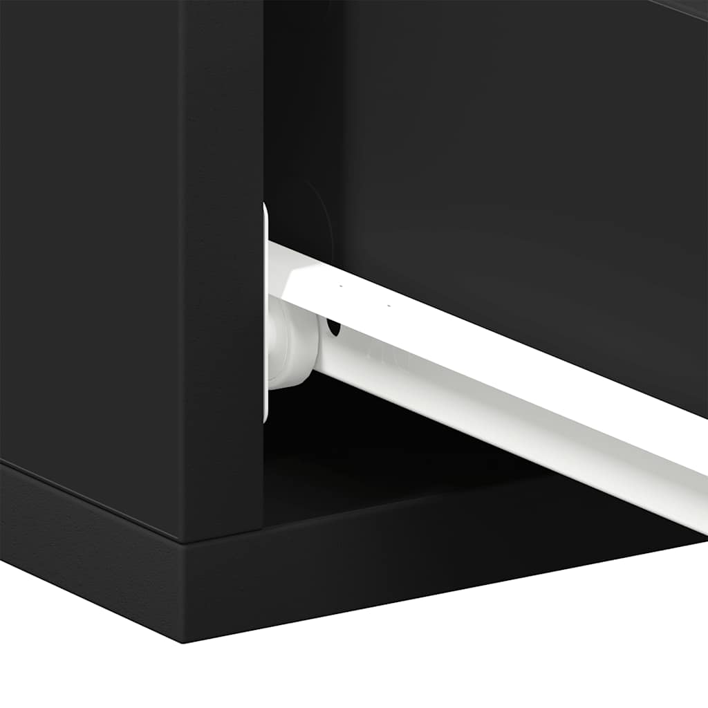 vidaXL Wisząca szafka nocna, czarna 40x30x15cm materiał drewnopochodny