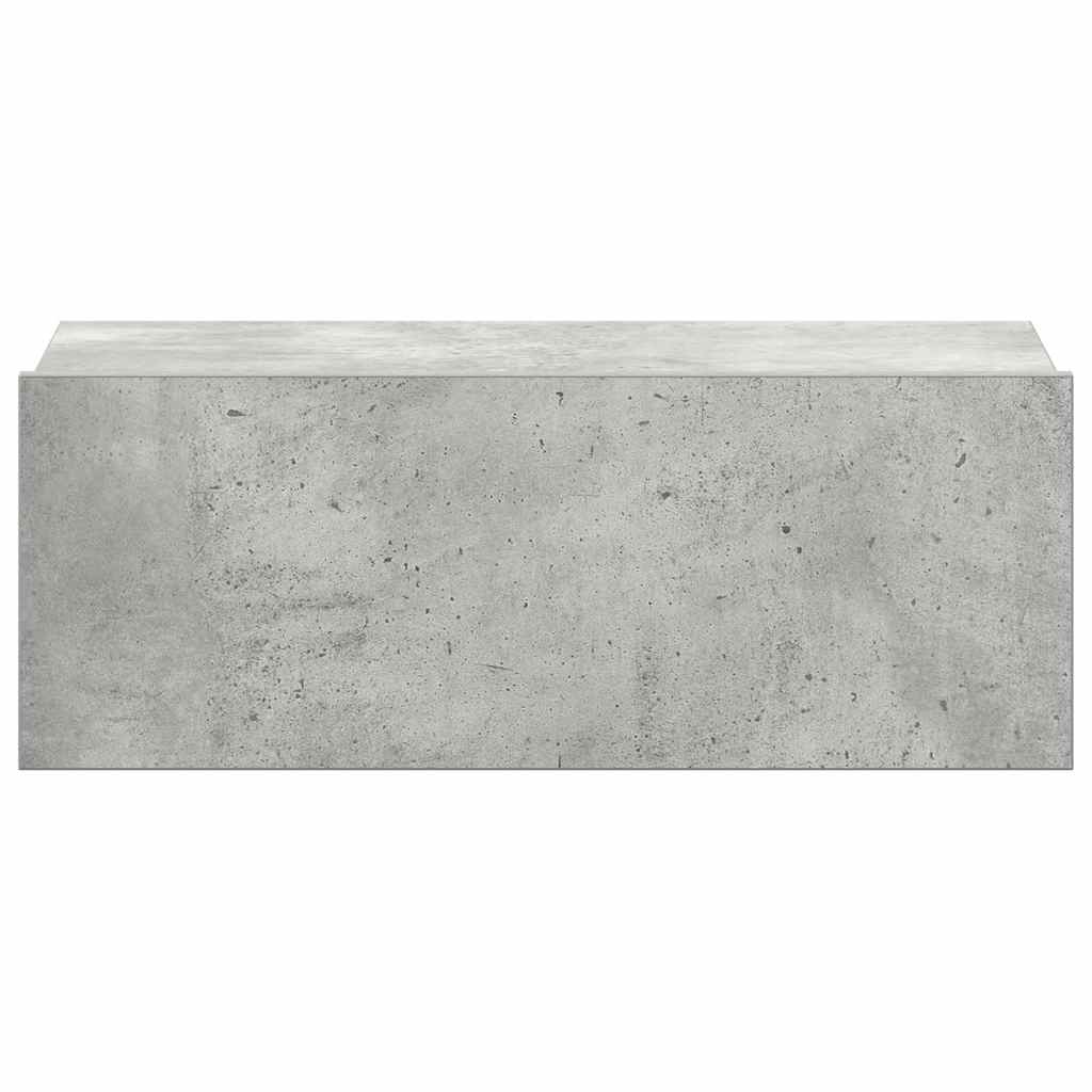 vidaXL Wisząca szafka nocna, betonowa szarość, 40x30x15 cm