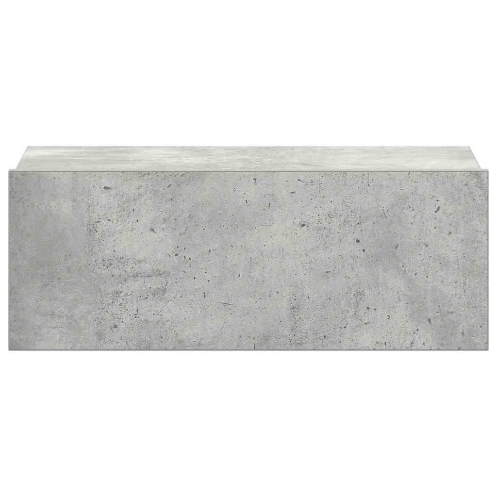 vidaXL Wiszące szafki nocne, 2 szt., betonowa szarość, 40x30x15 cm