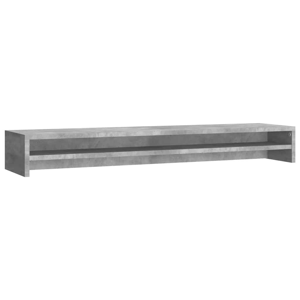 vidaXL Podstawka pod monitor, betonowy szary, 100x24x13 cm