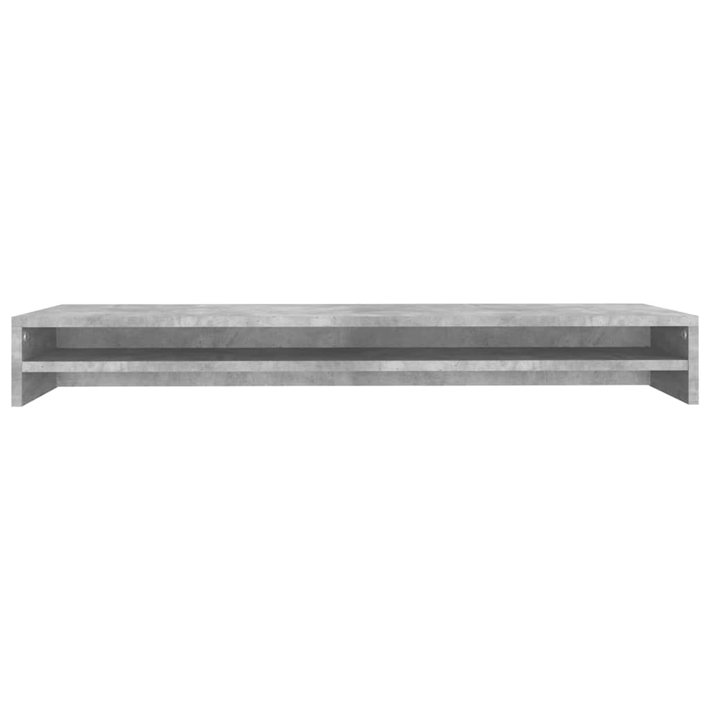 vidaXL Podstawka pod monitor, betonowy szary, 100x24x13 cm