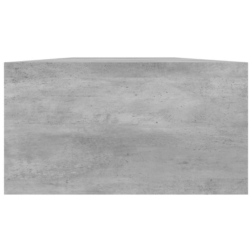 vidaXL Podstawka pod monitor, betonowy szary, 100x24x13 cm