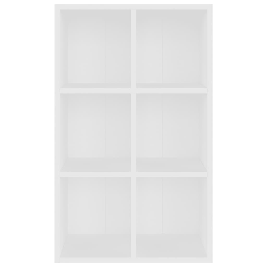 vidaXL Regał na książki, biały, 66x30x98 cm, materiał drewnopochodny