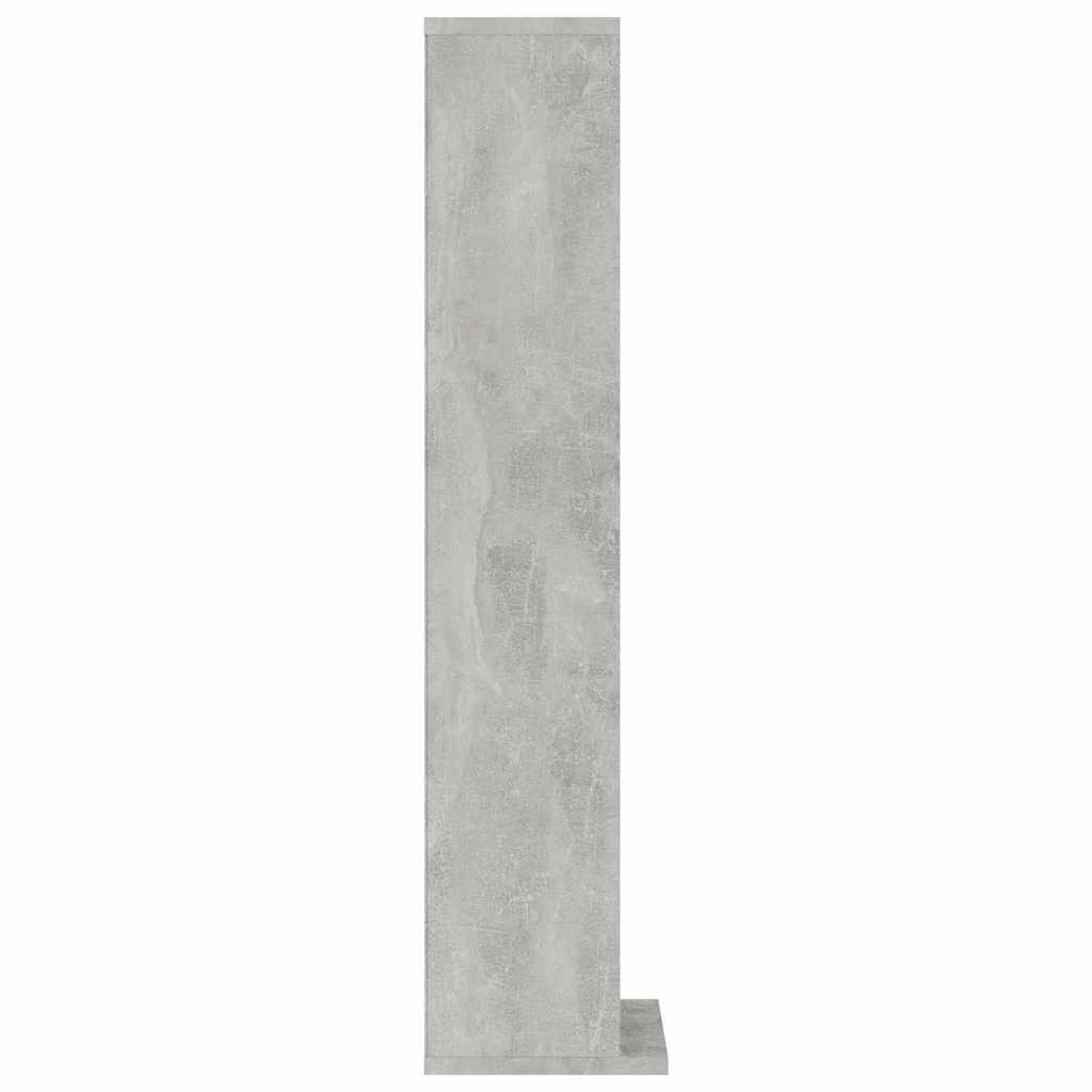 vidaXL Szafka na płyty CD, szarość betonu, 21x20x88 cm