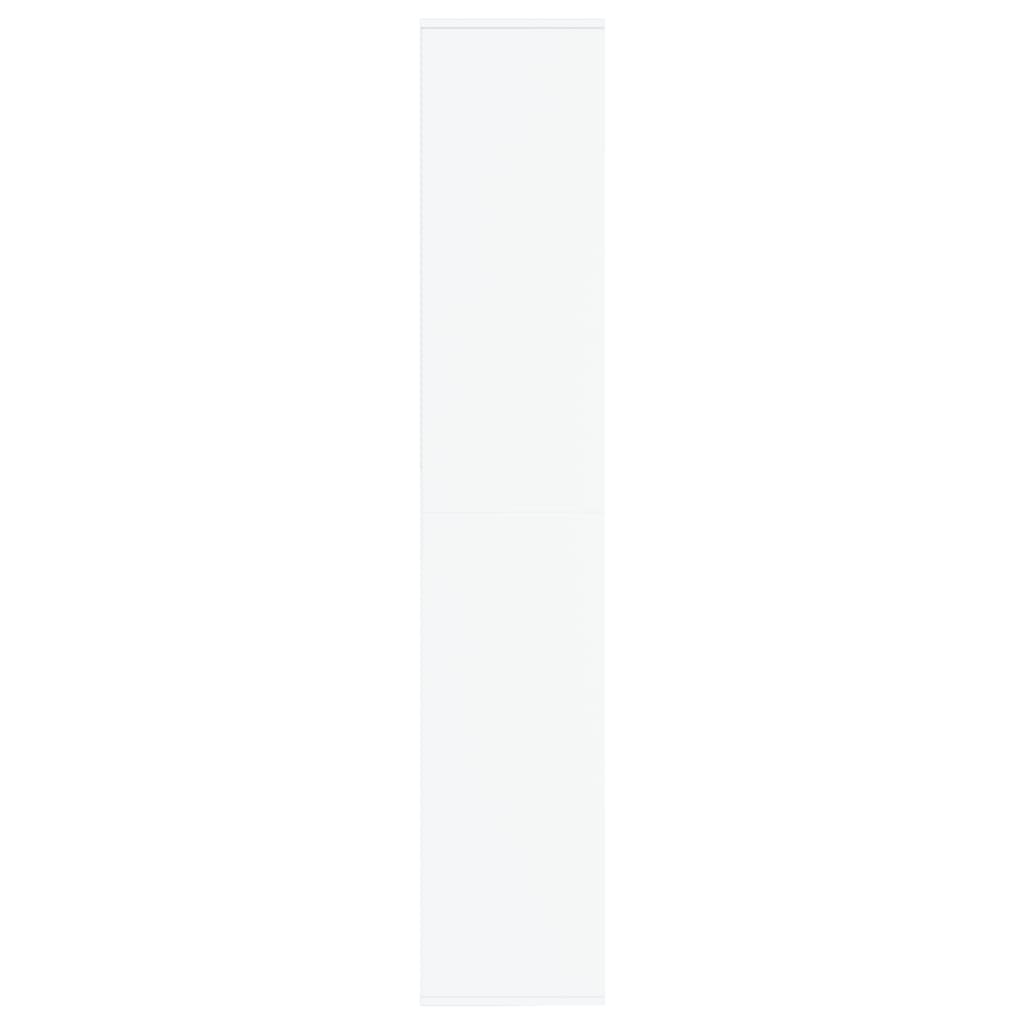 vidaXL Szafka na buty, biała, 54x34x183 cm, materiał drewnopochodny