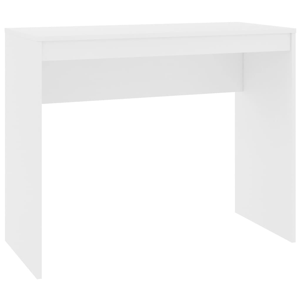 vidaXL Biurko, białe, 90x40x72 cm, materiał drewnopochodny